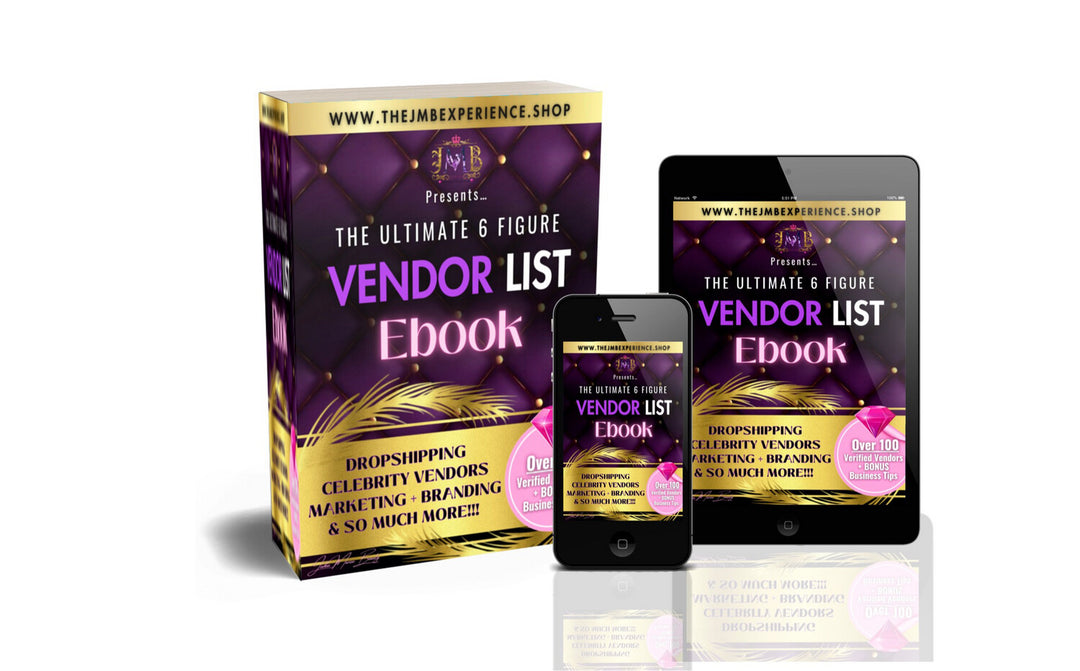 The Ultimate 6 Figure Vendor List Ebook